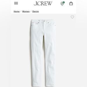 J Crew white jeans